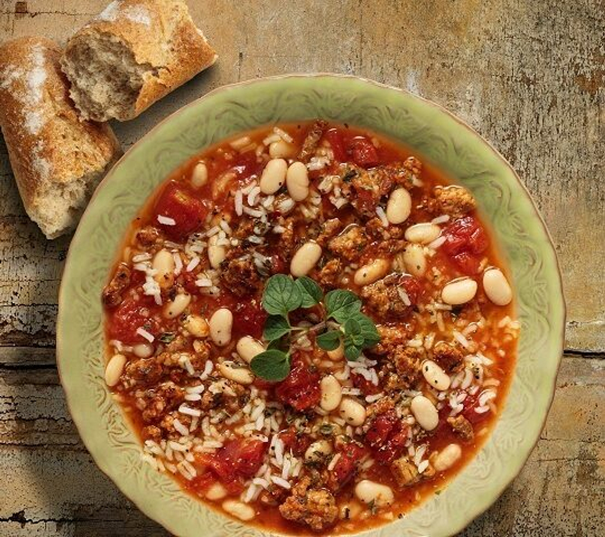 Tuscany Rice & Bean Soup Recipe