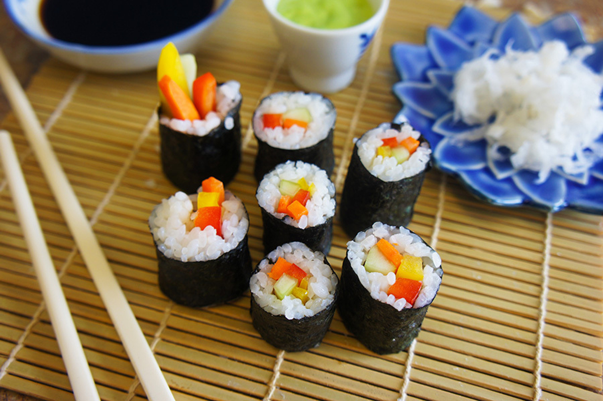 Vegetarian Sushi Rolls Recipe