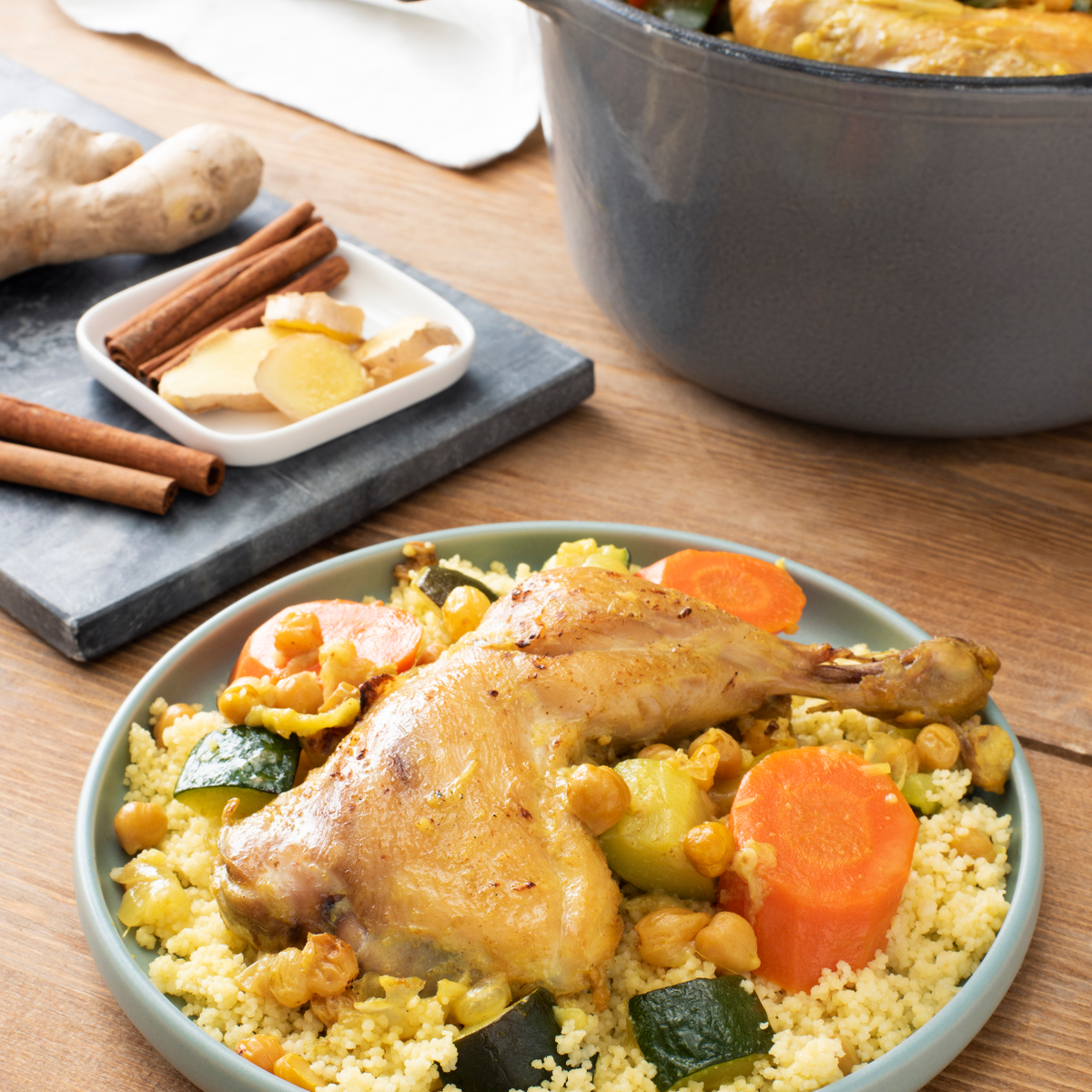Hearty Moroccan Chicken with Couscous