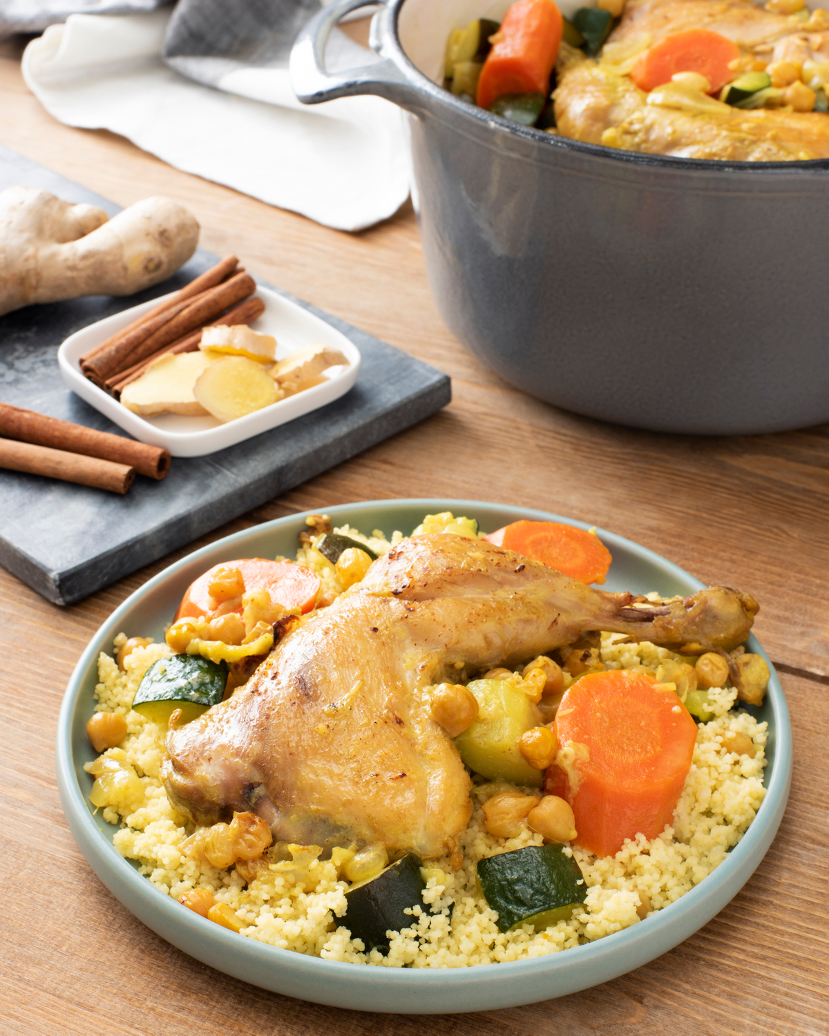 Hearty Moroccan Chicken with Couscous