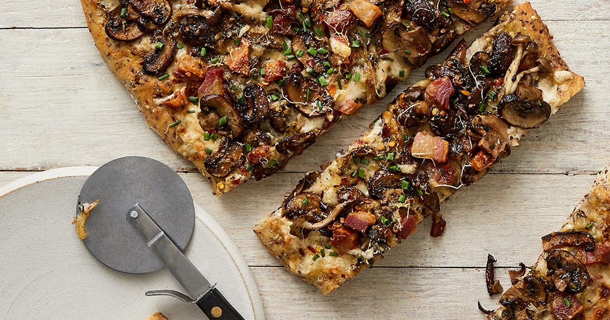 RiceSelect® Quinoa Pizza With Mushrooms, Alfredo & Pancetta