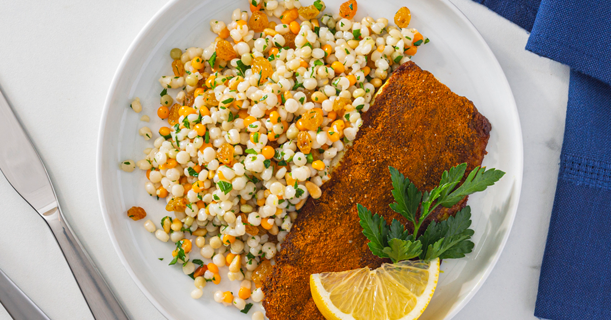 RiceSelect® Moroccan Sea Bass and TriColor Pearl Couscous