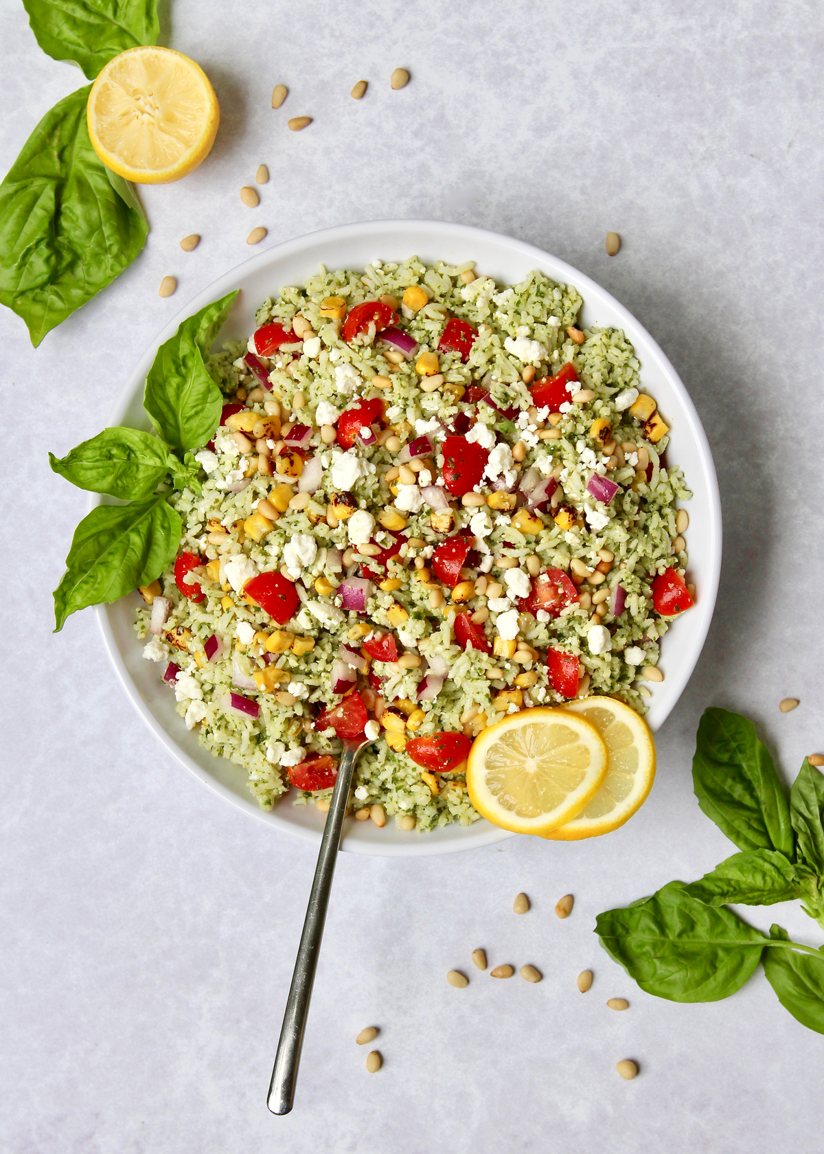 Pesto Rice Salad