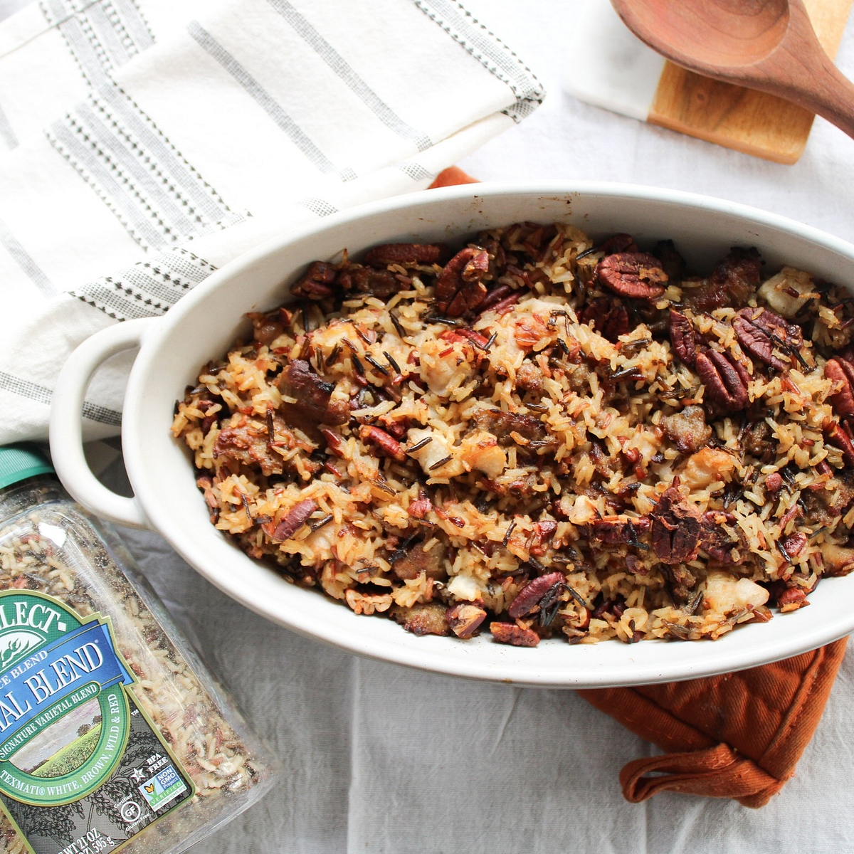 RiceSelect® | Indulgent Wild Rice and Sausage Stuffing | RiceSelect®