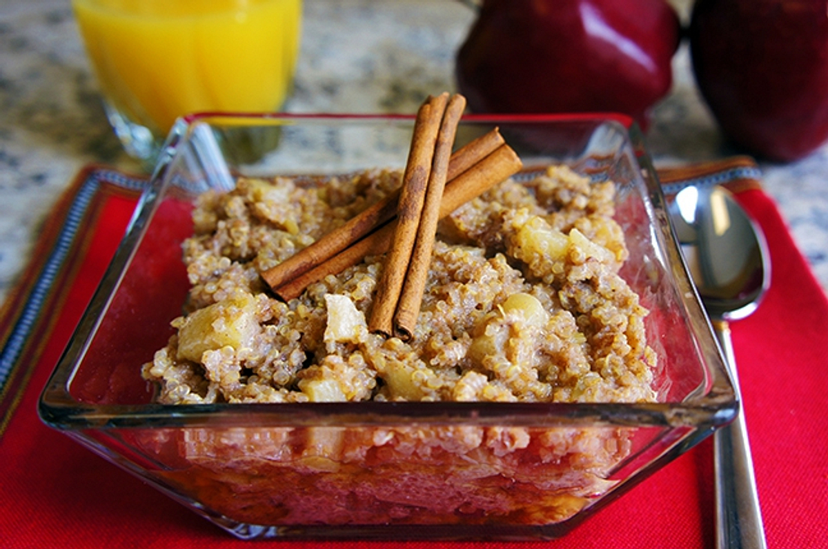 Apple cinnamon breakfast quinoa recipe