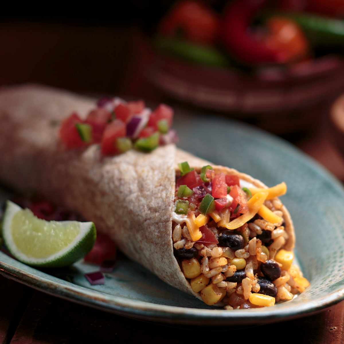 Brown Rice and Black Bean Burrito Recipe