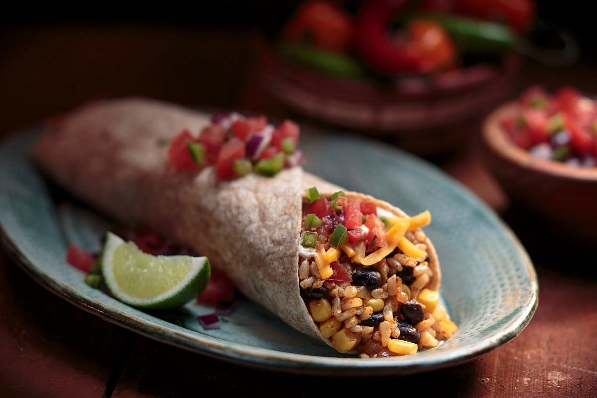 Brown Rice and Black Bean Burrito Recipe