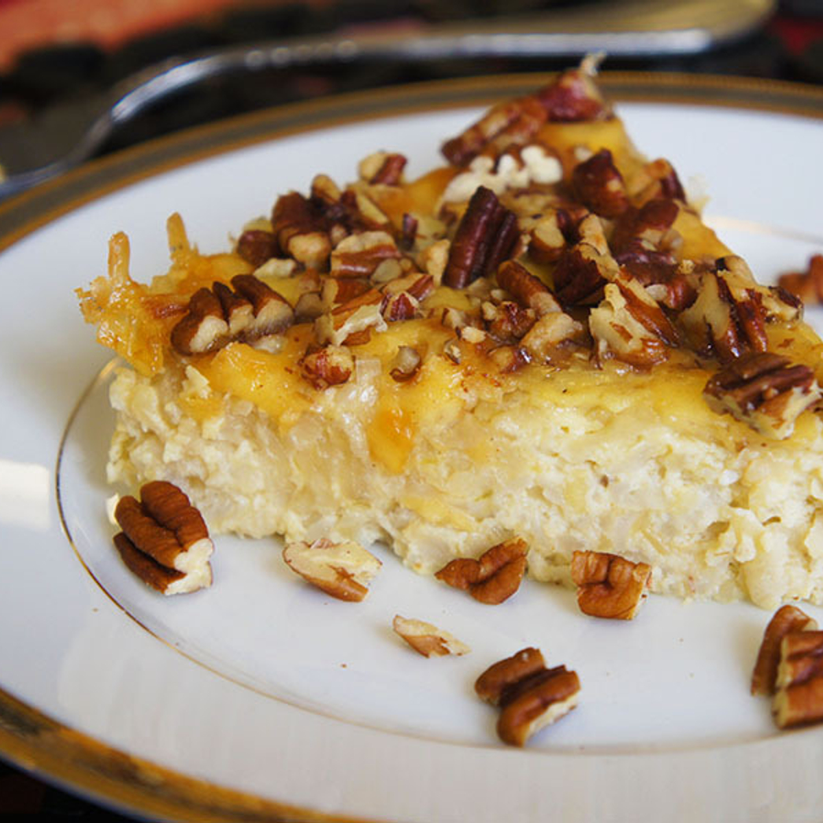 Caramelized Onion, Smoked Gouda & Pecan Rice Tart Recipe