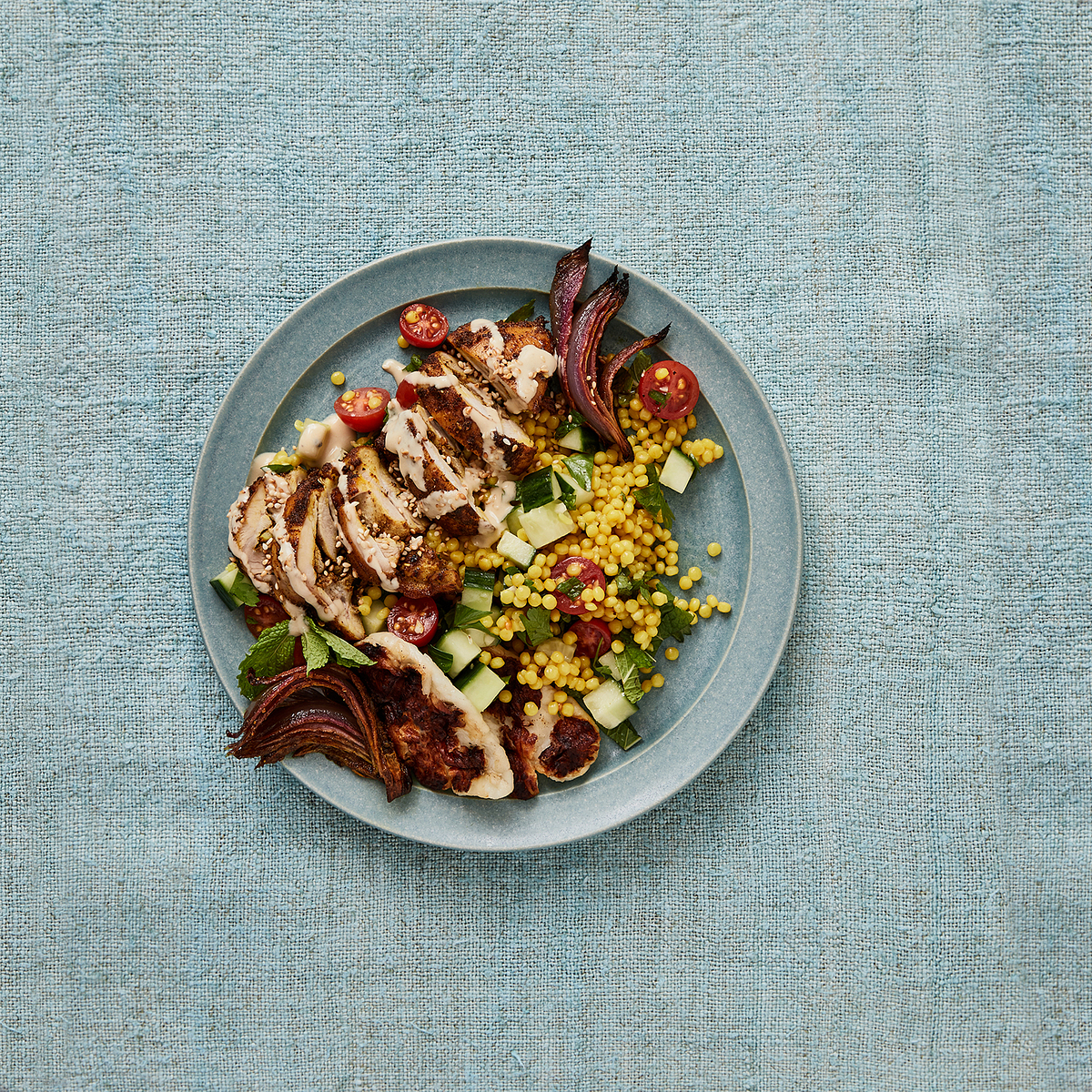 Chicken Shawarma &amp; Turmeric Couscous Salad