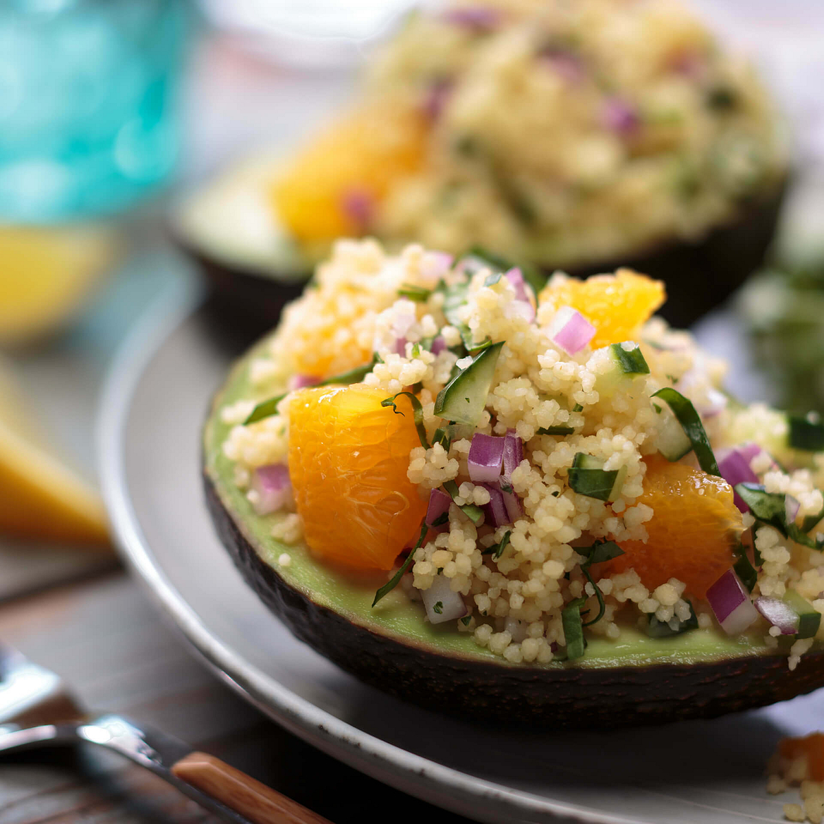 Couscous Avocado Boats Recipe