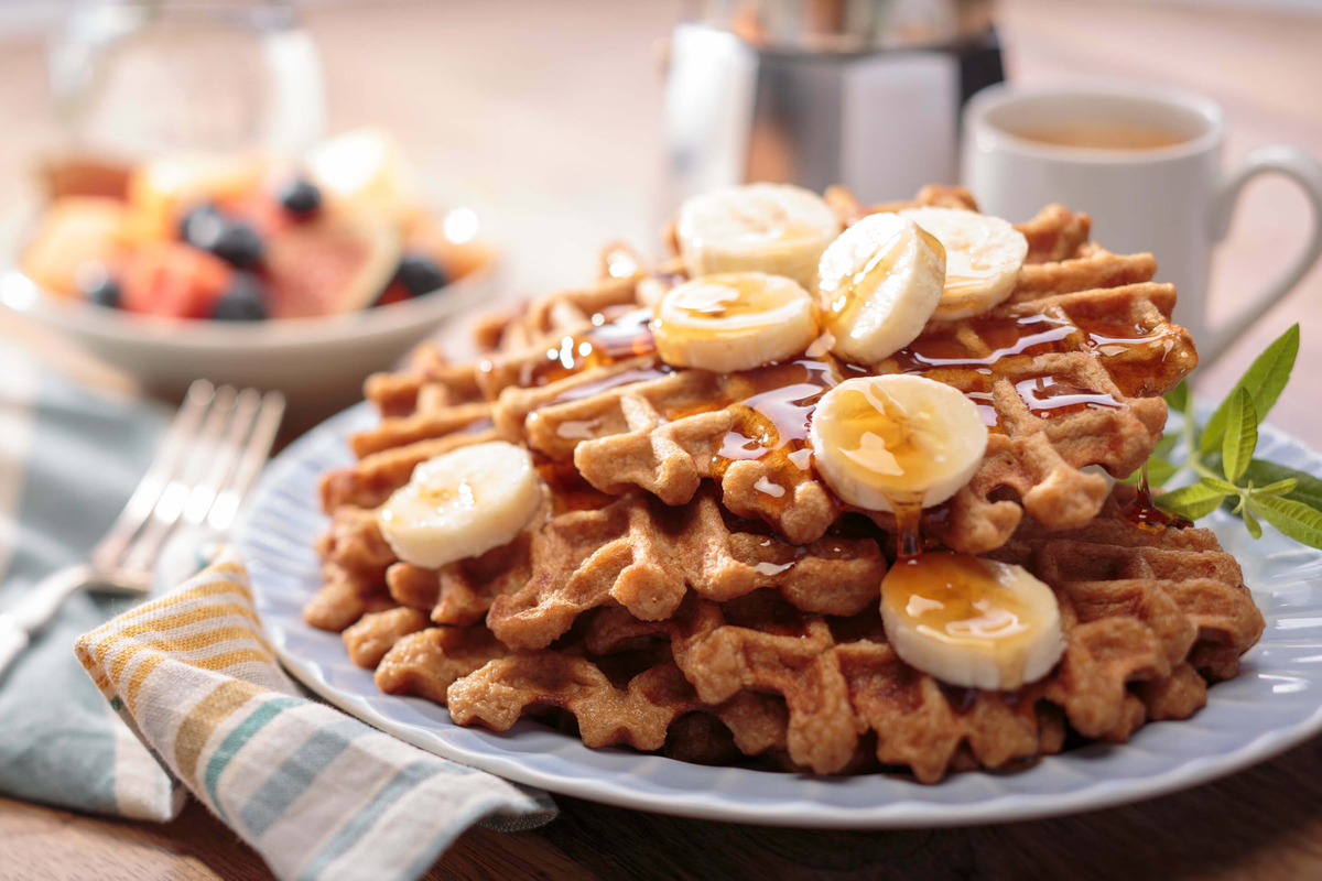 Gluten Free Banana Rice Waffles Recipe