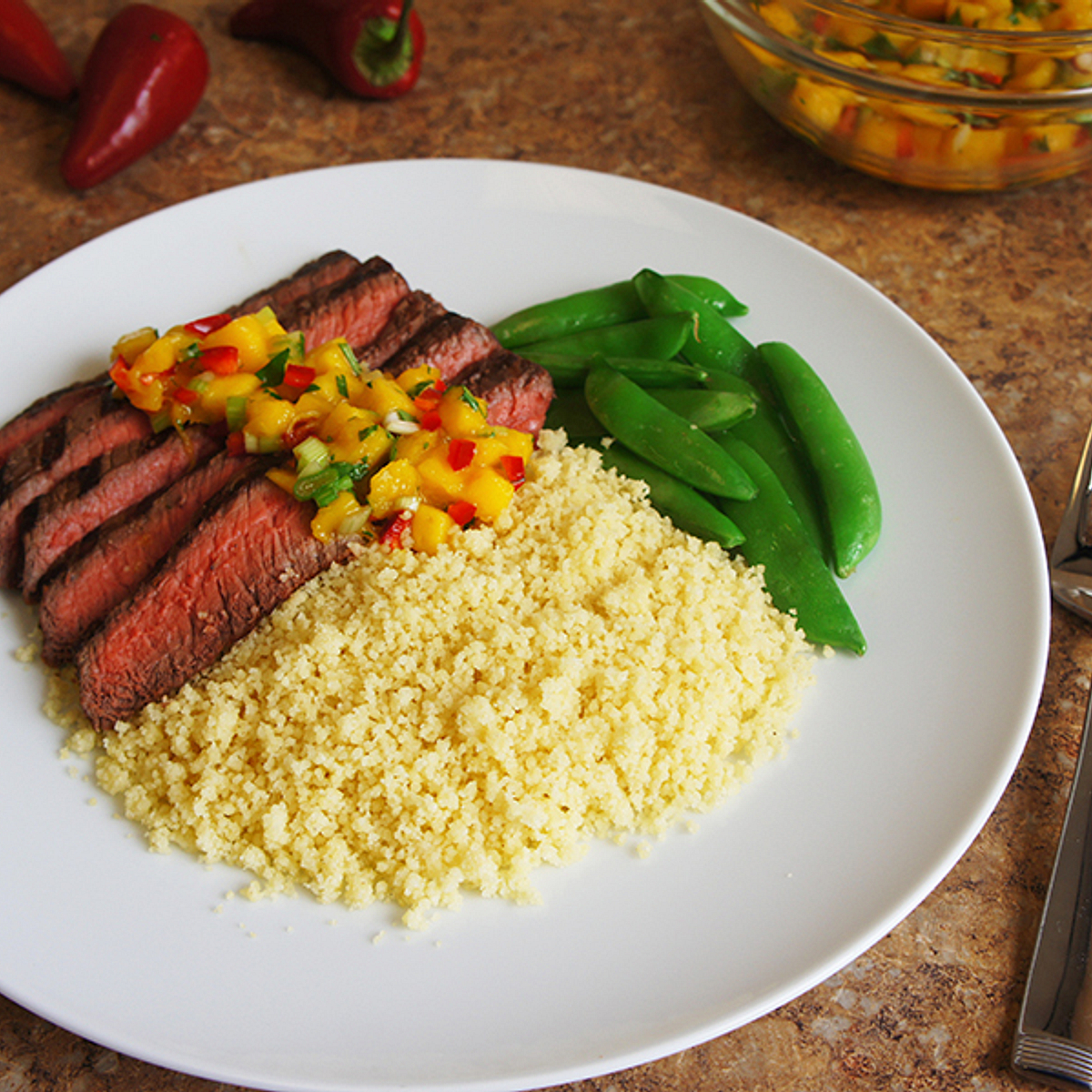 Grilled Steak with Mango Salsa Recipe