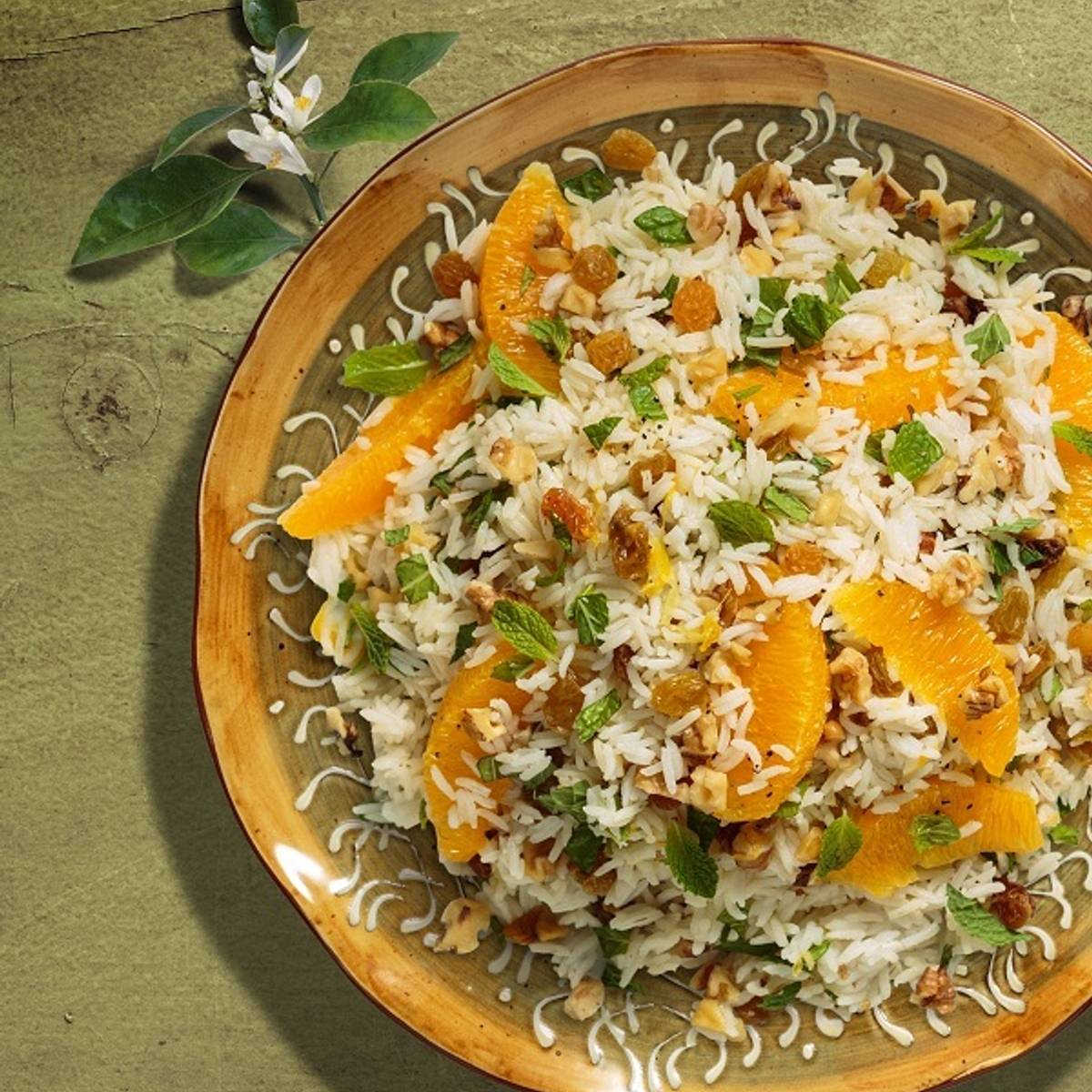 Orange Mint Rice Recipe