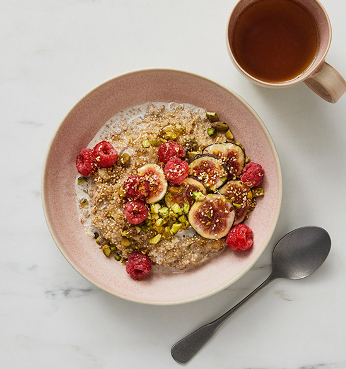 Quinoa Breakfast Bowl With Tahini