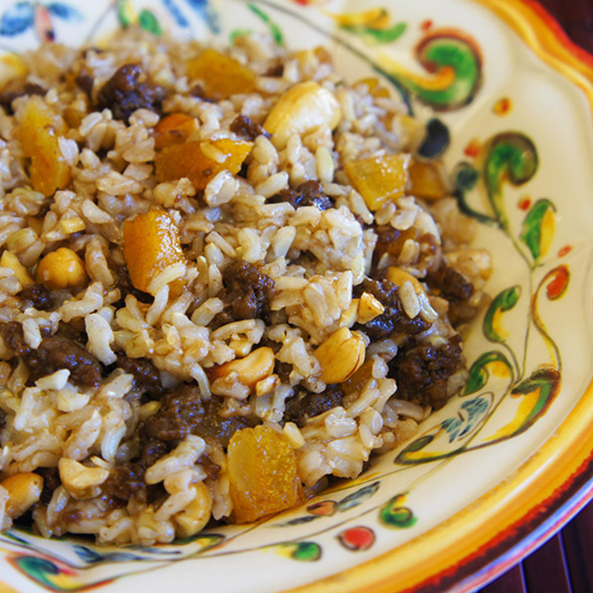 Sausage & Apricot Balsamic Rice Recipe