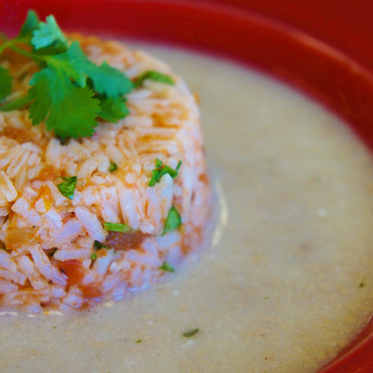 Senegalese Peanut Soup with Spicy Rice Timbales Recipe