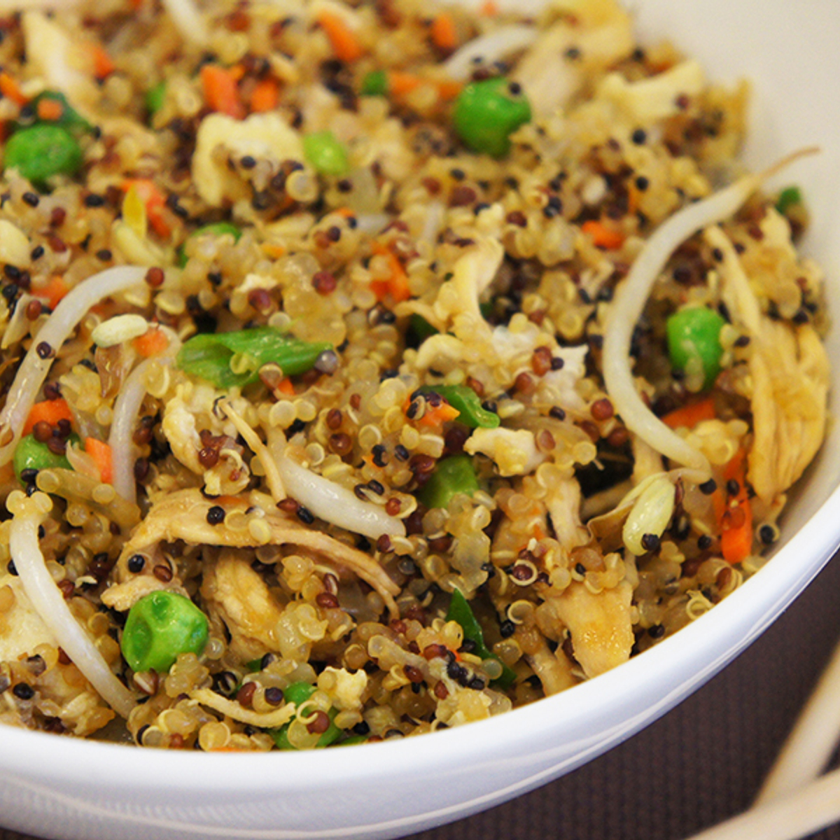 Stir Fried Chicken & Quinoa Recipe